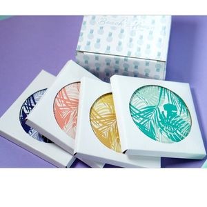 Beach + House 4-Pack Palm Coasters